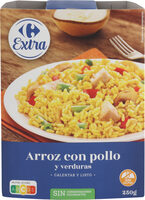 Arroz con pollo y verduras