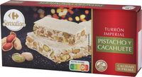 Turrón pistacho y cacahuete