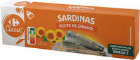 Sardinas en aceite de girasol