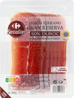 Jamón serrano gran reserva 50% Duroc