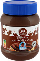 Crema cacao avellanas 0% azúcares