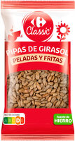 Pipas peladas fritas