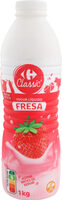 Yogur líquido de fresa
