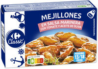 Mejillones en salsa marinera con tomate y aceite de oliva