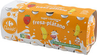 Fresa plátano líquido de ver X doce