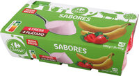 Yogur Sabor 4 Fresa y 4 Platano