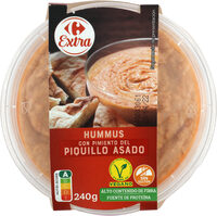 Hummus con pimiento del piquillo asado