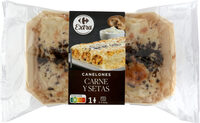 Canelones carne y setas