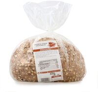 Pan media hotaza con copos de avena