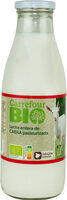 Leche entera de cabra pasteurizada