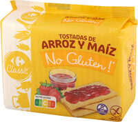 Tostadas de arroz y maíz No Gluten