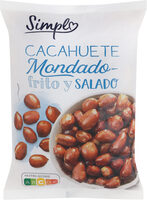 Cacahuete mondado frito y salado