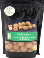 Avellana bañada choco blanco y canela