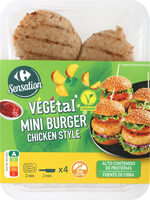 Mini burguer vegetal chicken style