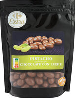 Pistachos con chocolate con leche