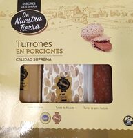 Turrones en porciones