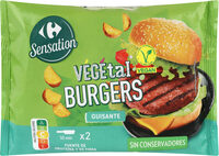 Burguers vegetales guisante