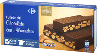 Turrón chocolate con almendras