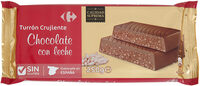 Turrón de chocolate crujiente con leche