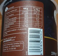 Mousse de chocolate con leche
