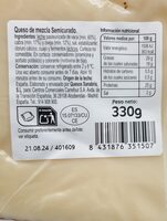 Queso mezcla semicurado cuña