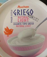 Yogur tipo Grego Natural Light