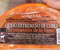 Queso extremeño de cabra al pimenton de la Vera