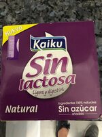 Yogur natural sin lactosa