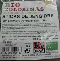 Sticks de jengibre