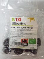 Bio jengibre de agricultura ecológica con chocolate negro