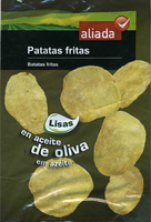 Patatas fritas lisas en aceite de oliva