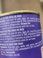 Bloc de foie gras de pato sin gluten