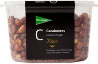 Cacahuetes runner fritos con piel