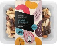 Mix selecto de frutos secos crudos tarrina 200 g