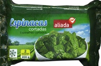 Espinacas cortadas congeladas