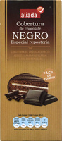 Cobertura de chocolate negro especial repostería