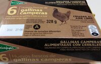 Huevos frescos de gallinas camperas