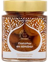 Castañas en almibar