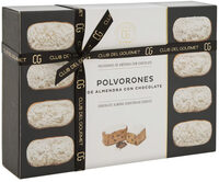 Polvorones de almendra con chocolate