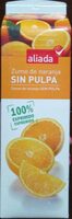 Zumo de naranja sin pulpa