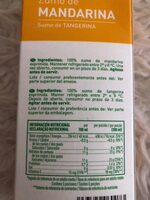 Zumo de mandarina exprimido