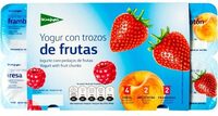 Yogur con trozos de frutas