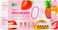 Yogur desnatado con trozos de frutas 0%