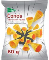 Conos sabor a bacon y queso