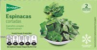 Espinacas cortadas