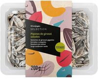 Pipones de girasol tostados y salados tarrina 200 g
