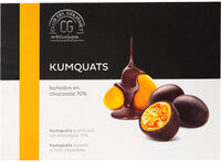 Kumquats bañados en chocolate