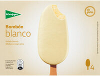 Bombón helado de chocolate blanco