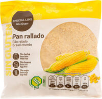 Pan rallado sin gluten, sin huevo, sin soja y sin lactosa