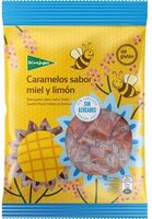 Caramelos duros de miel y limón sin azúcar